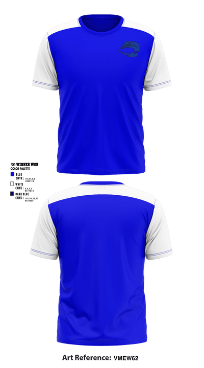 Stelle Claughton Middle School 86550408 Short Sleeve Performance Shirt - 1