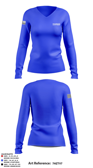 Women's Long Sleeve Vneck Shirt, , Army, Teamtime, Team time, sublimation, custom sports apparel, team uniforms, spirit wear, spiritwear, sports uniforms, custom shirts, team store, custom team store, fundraiser sports, apparel fundraiser