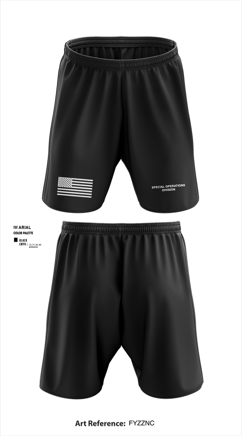 Athletic Shorts With Pockets, Special Operations Division, Police, Teamtime, Team time, sublimation, custom sports apparel, team uniforms, spirit wear, spiritwear, sports uniforms, custom shirts, team store, custom team store, fundraiser sports, apparel fundraiser