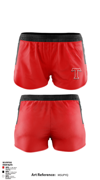 Women's Shorts, Turner Middle School, Spirit Store, Teamtime, Team time, sublimation, custom sports apparel, team uniforms, spirit wear, spiritwear, sports uniforms, custom shirts, team store, custom team store, fundraiser sports, apparel fundraiser