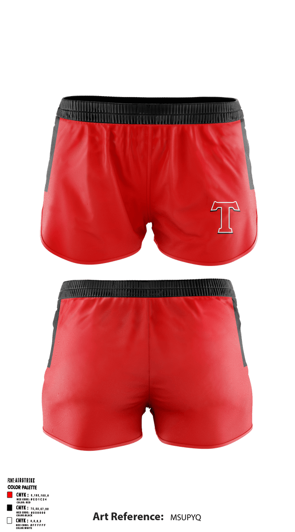 Women's Shorts, Turner Middle School, Spirit Store, Teamtime, Team time, sublimation, custom sports apparel, team uniforms, spirit wear, spiritwear, sports uniforms, custom shirts, team store, custom team store, fundraiser sports, apparel fundraiser