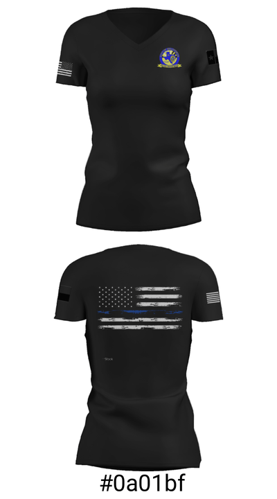 Wolfforth Police Department 44657535 Women's Short Sleeve V-neck Shirt - 19