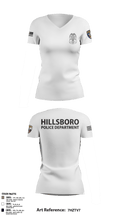 Hillsboro Police Department 31441057 Women's Short Sleeve V-neck Shirt - 2 (1)