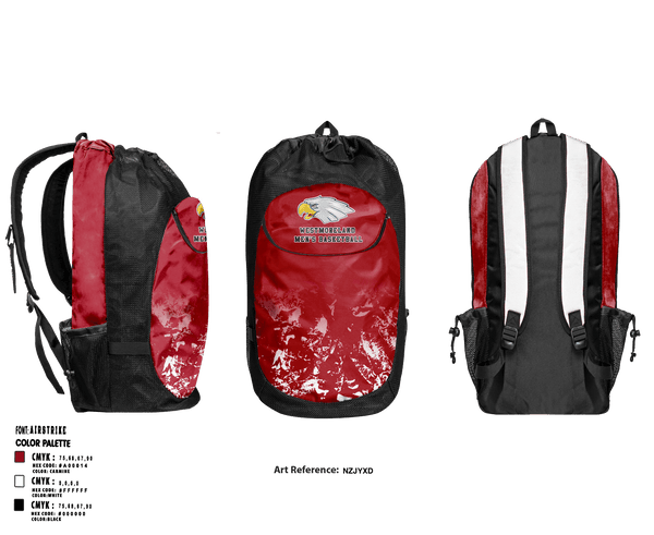 Gear Bag, Westmoreland High School, Men's Basketball, Teamtime, Team time, sublimation, custom sports apparel, team uniforms, spirit wear, spiritwear, sports uniforms, custom shirts, team store, custom team store, fundraiser sports, apparel fundraiser