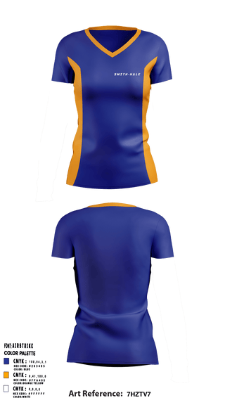 Women's Short Sleeve Vneck Shirt, Smith-Hale Middle School, Spirit Store, Teamtime, Team time, sublimation, custom sports apparel, team uniforms, spirit wear, spiritwear, sports uniforms, custom shirts, team store, custom team store, fundraiser sports, apparel fundraiser