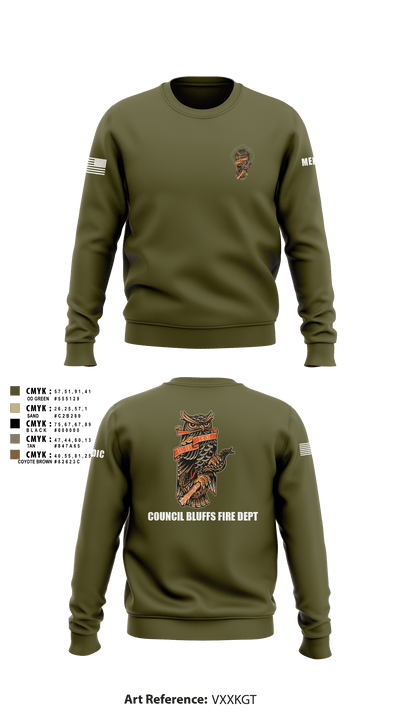 CBFD tac medics 89329509 Crew Neck Sweatshirt - 3