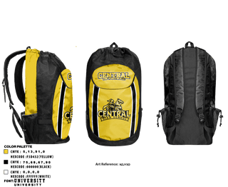 Gear Bag, Central HS Football, Football, Teamtime, Team time, sublimation, custom sports apparel, team uniforms, spirit wear, spiritwear, sports uniforms, custom shirts, team store, custom team store, fundraiser sports, apparel fundraiser