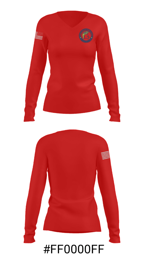 Women's Long Sleeve Vneck Shirt, Pinole Valley High School Soccer, Women's Soccer, Teamtime, Team time, sublimation, custom sports apparel, team uniforms, spirit wear, spiritwear, sports uniforms, custom shirts, team store, custom team store, fundraiser sports, apparel fundraiser