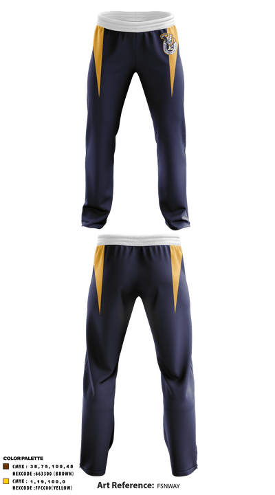Jefferson County High School Basketball 34257331 Sweatpants - 1
