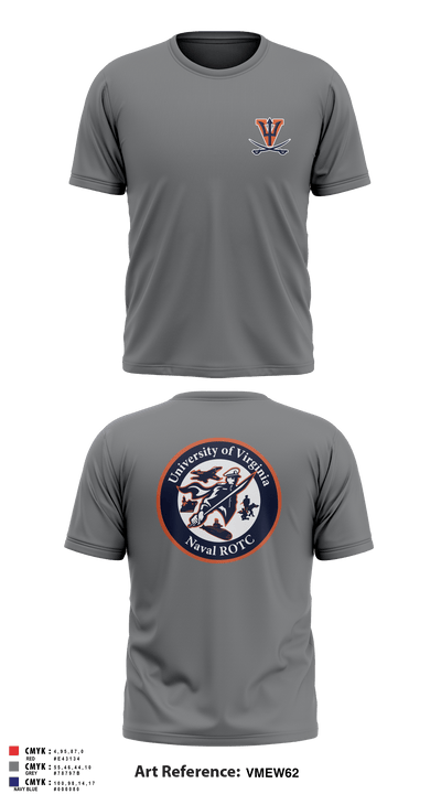 University of Virginia NROTC 91641380 Short Sleeve Performance Shirt - 1