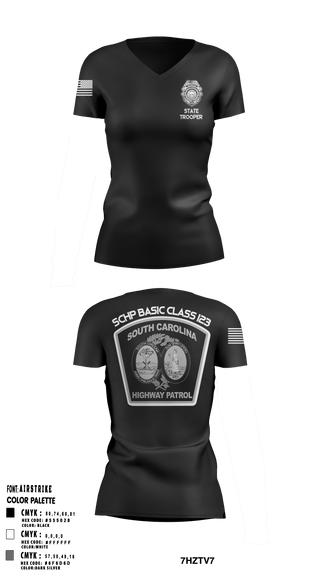 Women's Short Sleeve Vneck Shirt, , Police, Teamtime, Team time, sublimation, custom sports apparel, team uniforms, spirit wear, spiritwear, sports uniforms, custom shirts, team store, custom team store, fundraiser sports, apparel fundraiser