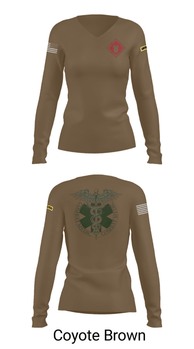 19th Engineer Battalion Aid Station 54166151 Women's Long Sleeve V-neck Shirt - 38