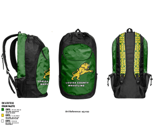 Gear Bag, Louisa County High School Wrestling, Wrestling, Teamtime, Team time, sublimation, custom sports apparel, team uniforms, spirit wear, spiritwear, sports uniforms, custom shirts, team store, custom team store, fundraiser sports, apparel fundraiser