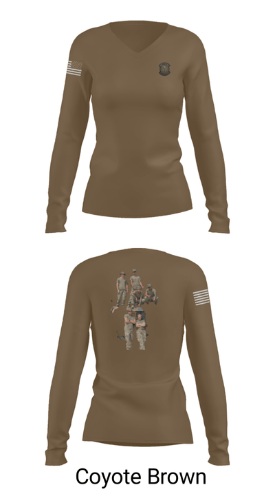 984th Maintenance PLT. 28014169 Women's Long Sleeve V-neck Shirt - 37