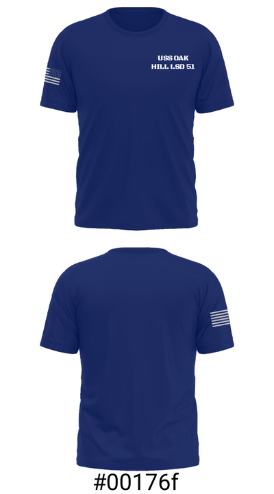 USS OAK HILL LSD 51 23467788 Short Sleeve Performance Shirt - 6
