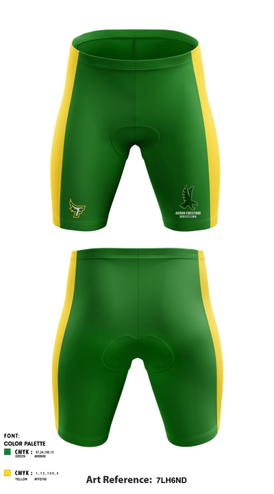 Akron Firestone High School Wresling 83241216 Men's Compression Shorts - 1