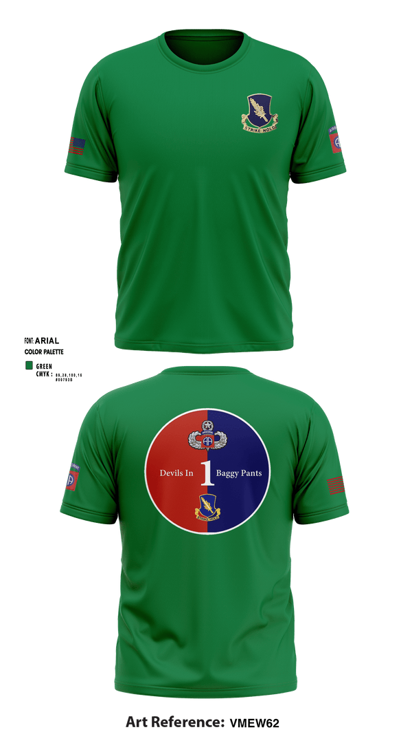 Short Sleeve Performance Shirt, Charlie 2/504, , Teamtime, Team time, sublimation, custom sports apparel, team uniforms, spirit wear, spiritwear, sports uniforms, custom shirts, team store, custom team store, fundraiser sports, apparel fundraiser