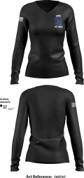 XVIII AIRBORNE CORPS 70736861 Women's Long Sleeve V-neck Shirt - 6