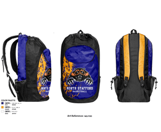 Gear Bag, North Stafford High School Basketball, Women's Basketball, Teamtime, Team time, sublimation, custom sports apparel, team uniforms, spirit wear, spiritwear, sports uniforms, custom shirts, team store, custom team store, fundraiser sports, apparel fundraiser