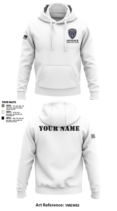 Lovelock Colony K9 Team 95357132 Hoodie - 50