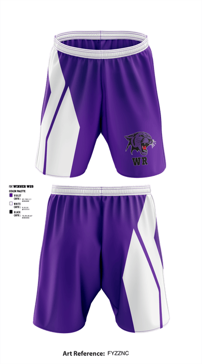 Wind River High School Football 32894452 Athletic Shorts With Pockets - 2