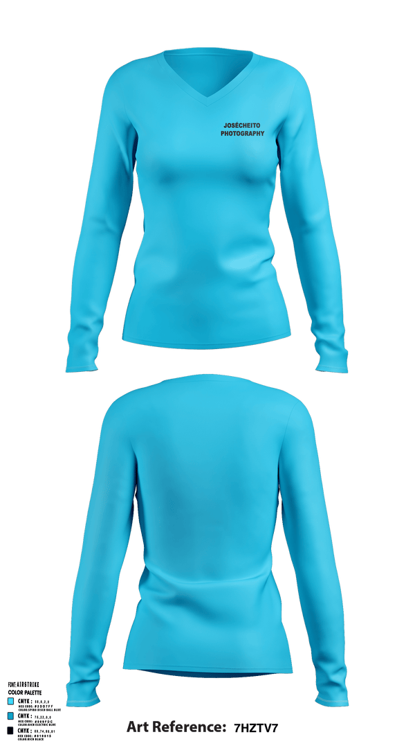 Women's Long Sleeve Vneck Shirt, JoséCheito PhotographyJoséCheito Photography, , Teamtime, Team time, sublimation, custom sports apparel, team uniforms, spirit wear, spiritwear, sports uniforms, custom shirts, team store, custom team store, fundraiser sports, apparel fundraiser