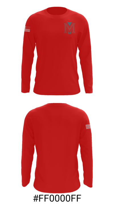 Mark Morris High School Cheer 75830660 Long Sleeve Performance Shirt - 18