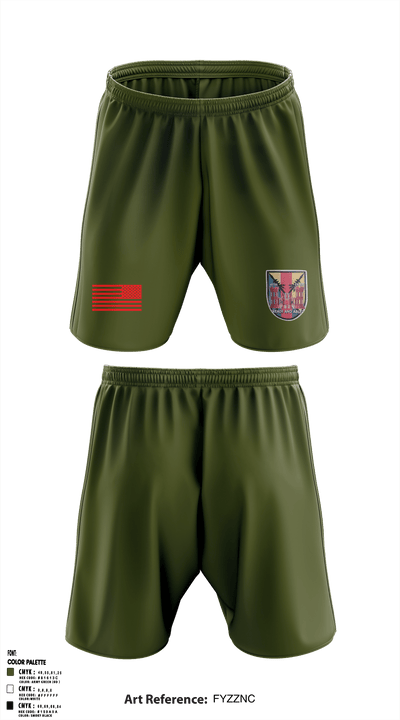 411th Engineer Battalion 54213256 Athletic Shorts With Pockets - 18