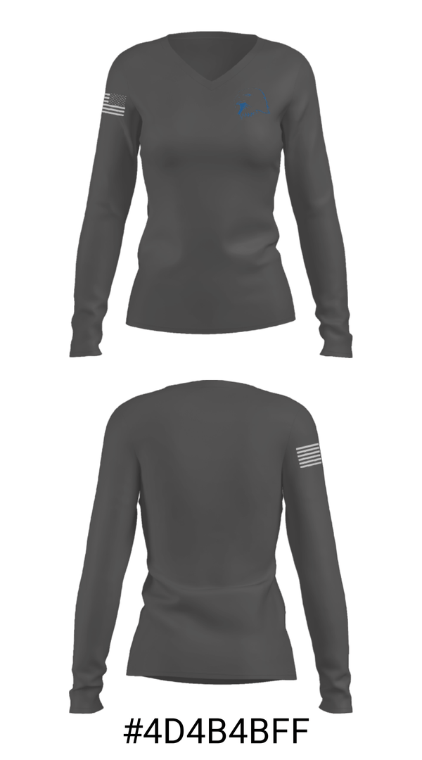 Women's Long Sleeve Vneck Shirt, Worcester Technical High School Field Hockey, Field Hockey, Teamtime, Team time, sublimation, custom sports apparel, team uniforms, spirit wear, spiritwear, sports uniforms, custom shirts, team store, custom team store, fundraiser sports, apparel fundraiser