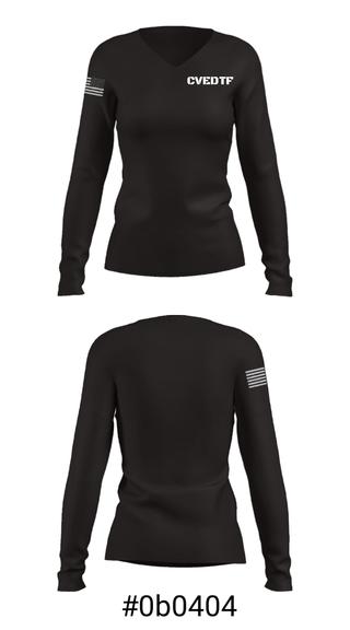 Women's Long Sleeve Vneck Shirt, , Police, Teamtime, Team time, sublimation, custom sports apparel, team uniforms, spirit wear, spiritwear, sports uniforms, custom shirts, team store, custom team store, fundraiser sports, apparel fundraiser