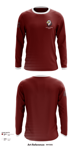 Long Sleeve Performance Shirt, Crossett Learning Center, Spirit Store, Teamtime, Team time, sublimation, custom sports apparel, team uniforms, spirit wear, spiritwear, sports uniforms, custom shirts, team store, custom team store, fundraiser sports, apparel fundraiser