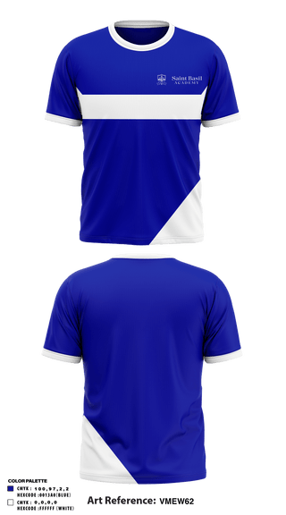 Short Sleeve Performance Shirt, St Basil Academy Of Classical Studies, Spirit Store, Teamtime, Team time, sublimation, custom sports apparel, team uniforms, spirit wear, spiritwear, sports uniforms, custom shirts, team store, custom team store, fundraiser sports, apparel fundraiser
