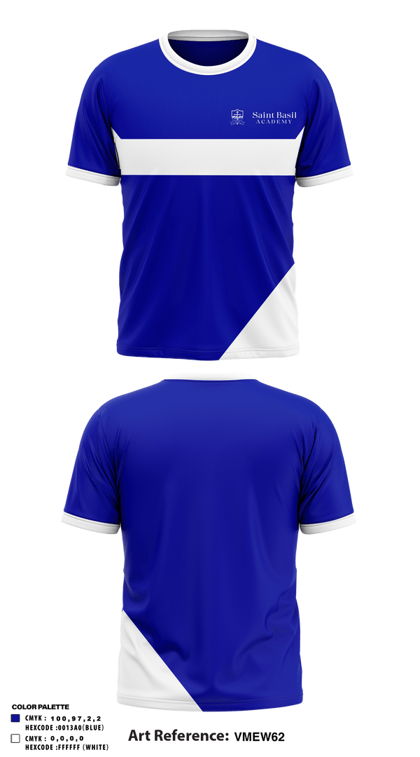 Short Sleeve Performance Shirt, St Basil Academy Of Classical Studies, Spirit Store, Teamtime, Team time, sublimation, custom sports apparel, team uniforms, spirit wear, spiritwear, sports uniforms, custom shirts, team store, custom team store, fundraiser sports, apparel fundraiser