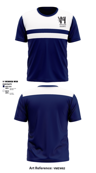 Short Sleeve Performance Shirt, The Hallen School, Spirit Store, Teamtime, Team time, sublimation, custom sports apparel, team uniforms, spirit wear, spiritwear, sports uniforms, custom shirts, team store, custom team store, fundraiser sports, apparel fundraiser