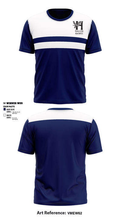 The Hallen School 64711514 Short Sleeve Performance Shirt - 1