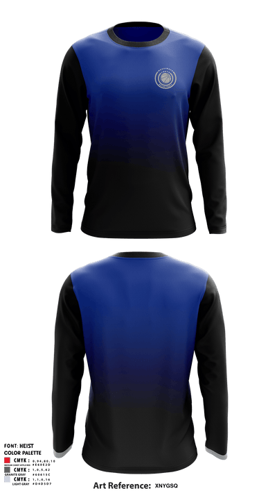 Merrimack Valley Youth Basketball 77077869 Long Sleeve Shooting Shirt - 1