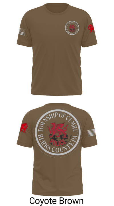 Cumru Township Police Department 51798017 Short Sleeve Performance Shirt - 32