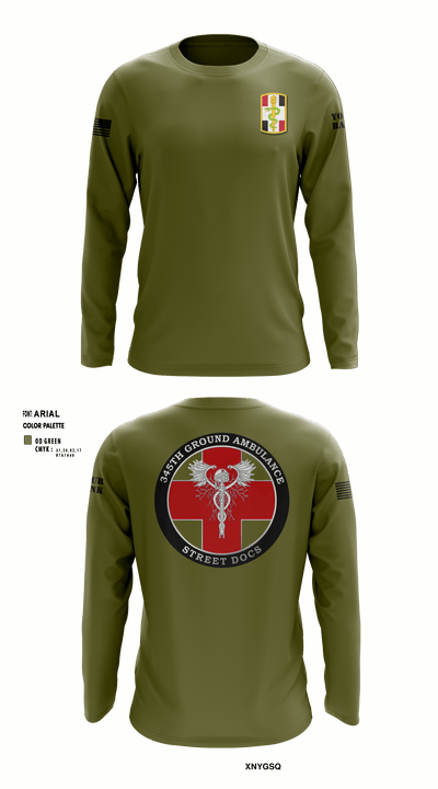 345th MCGA 98196690 Long Sleeve Performance Shirt - 12