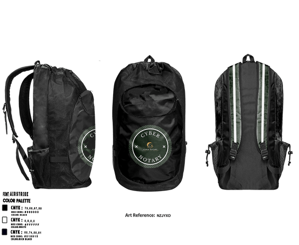 Gear Bag, Cyber NotaryCyber Notary, , Teamtime, Team time, sublimation, custom sports apparel, team uniforms, spirit wear, spiritwear, sports uniforms, custom shirts, team store, custom team store, fundraiser sports, apparel fundraiser