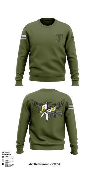 Crew Neck Sweatshirt, Tulsa County Sheriff’s Office Special Weapons and Tactics, Police, Teamtime, Team time, sublimation, custom sports apparel, team uniforms, spirit wear, spiritwear, sports uniforms, custom shirts, team store, custom team store, fundraiser sports, apparel fundraiser