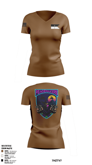 Women's Short Sleeve Vneck Shirt, , Army, Teamtime, Team time, sublimation, custom sports apparel, team uniforms, spirit wear, spiritwear, sports uniforms, custom shirts, team store, custom team store, fundraiser sports, apparel fundraiser