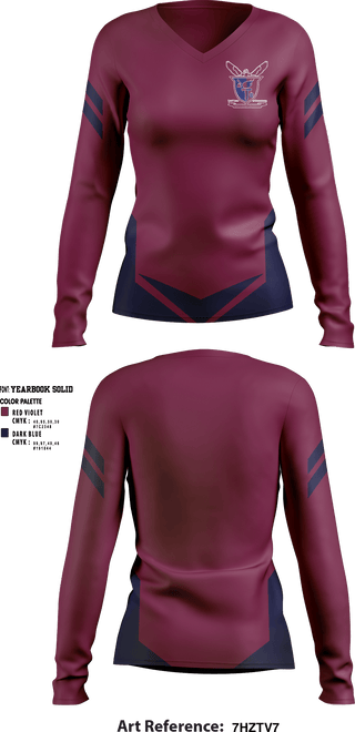 Women's Long Sleeve Vneck Shirt, Boys' Latin of Philadelphia High School, Spirit Store, Teamtime, Team time, sublimation, custom sports apparel, team uniforms, spirit wear, spiritwear, sports uniforms, custom shirts, team store, custom team store, fundraiser sports, apparel fundraiser