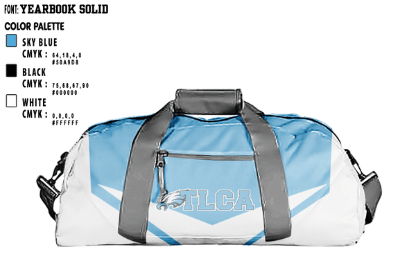 Duffle Bag, Texas Leadership Charter Academy, Spirit Store, Teamtime, Team time, sublimation, custom sports apparel, team uniforms, spirit wear, spiritwear, sports uniforms, custom shirts, team store, custom team store, fundraiser sports, apparel fundraiser