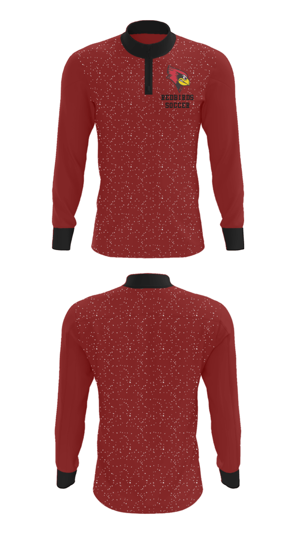 Quarter Zip Jacket, Redbirds Soccer, Men's Soccer, Teamtime, Team time, sublimation, custom sports apparel, team uniforms, spirit wear, spiritwear, sports uniforms, custom shirts, team store, custom team store, fundraiser sports, apparel fundraiser