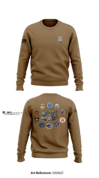 Crew Neck Sweatshirt, Carnage Co 2-108IN, National Guard, Teamtime, Team time, sublimation, custom sports apparel, team uniforms, spirit wear, spiritwear, sports uniforms, custom shirts, team store, custom team store, fundraiser sports, apparel fundraiser