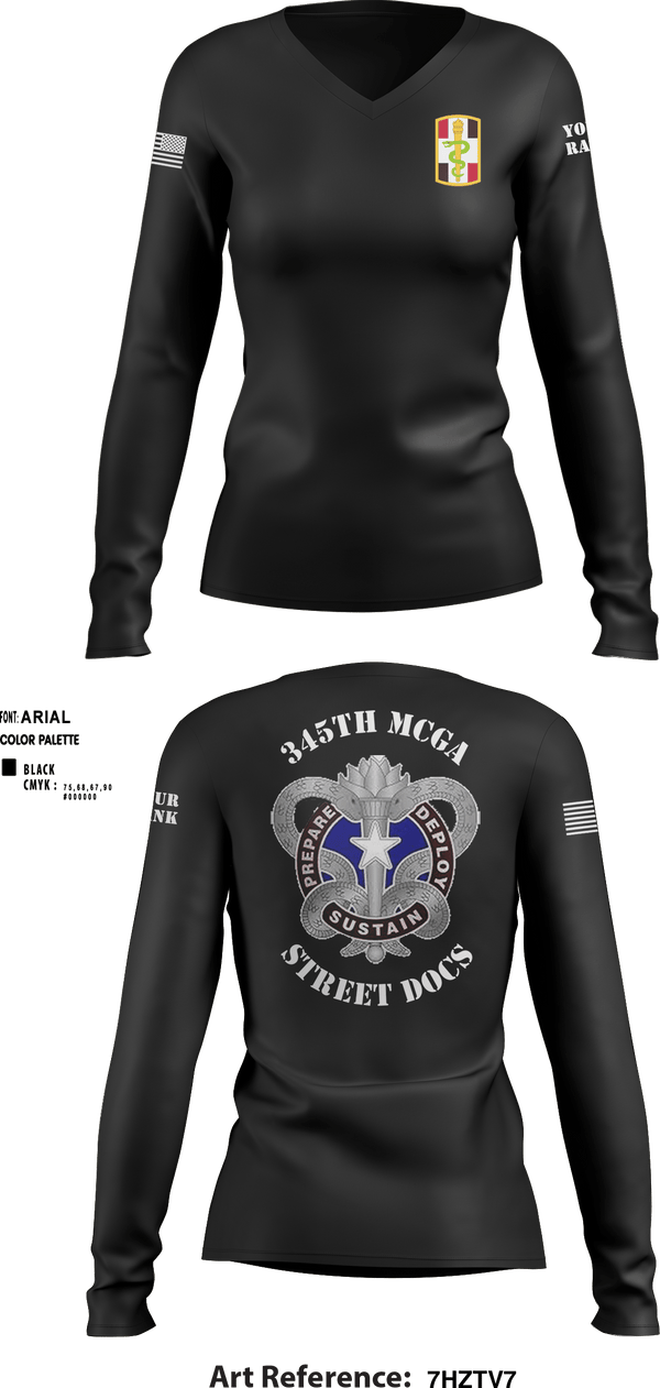 Women's Long Sleeve Vneck Shirt, , Army, Teamtime, Team time, sublimation, custom sports apparel, team uniforms, spirit wear, spiritwear, sports uniforms, custom shirts, team store, custom team store, fundraiser sports, apparel fundraiser