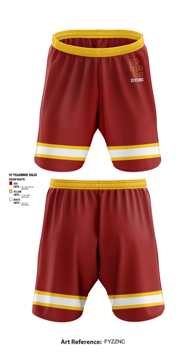 University Of Southern California Diving 38780209 Athletic Shorts With Pockets - 2
