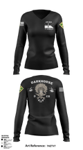 4-4 AB DARKHORSE 89728226 Women's Long Sleeve V-neck Shirt - 8
