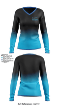 Ninja Cartel 88077366 Women's Long Sleeve V-neck Shirt - 1