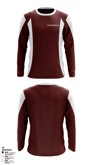 Long Sleeve Performance Shirt, Shenandoah High School, Spirit Store, Teamtime, Team time, sublimation, custom sports apparel, team uniforms, spirit wear, spiritwear, sports uniforms, custom shirts, team store, custom team store, fundraiser sports, apparel fundraiser